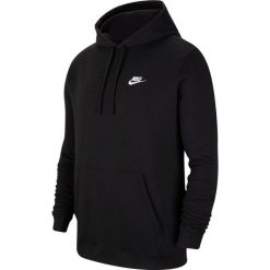 BLUZA NSW CLUB HOODIE. Czarne bluzy męskie Nike, m, bez wzorów, z bawełny, klasyczne, z kapturem, bez rękawów, bez kaptura. Za 199,99 zł.