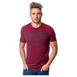 Heavy Tools Męski T-Shirt Mad w18-131 Merlot (Rozmiar M). Czerwone koszulki męskie marki Heavy Tools, m. W wyprzedaży za 61,00 zł.