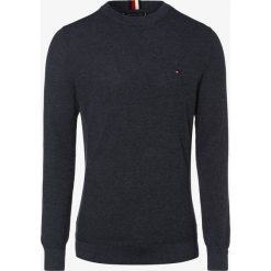 Tommy Hilfiger - Sweter męski, niebieski. Niebieskie swetry męskie TOMMY HILFIGER, m, bez wzorów, klasyczne, z klasycznym kołnierzykiem, bez kaptura. Za 449,95 zł.