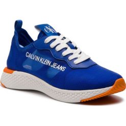 Sneakersy CALVIN KLEIN JEANS - Alexia R7808 Natuical Blue. Niebieskie półbuty damskie Calvin Klein Jeans, z jeansu. W wyprzedaży za 519,00 zł.