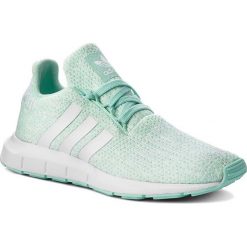 Buty adidas - Swift Run J B37119 Clemin/Ftwwht/Aergrn. Zielone buty sportowe damskie marki Adidas, z materiału. W wyprzedaży za 199,00 zł.