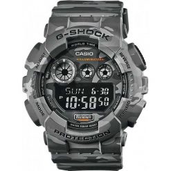 Zegarek Casio GD-120CM-8ER G-Shock Camouflage męski szary. Szare zegarki męskie CASIO. Za 467,50 zł.