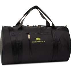 Torba ELISABETTA FRANCHI - S-27A-96E2 Nero. Czarne torby podróżne Elisabetta Franchi, bez wzorów, z materiału. W wyprzedaży za 699,00 zł.