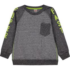 Bluza w kolorze antracytowo-szarym. Szare bluzy niemowlęce Kanz, w paski, z bawełny. W wyprzedaży za 42,95 zł.