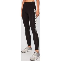 Puma - Legginsy. Czarne spodnie damskie Puma, s, z nadrukiem, z elastanu. W wyprzedaży za 99,90 zł.