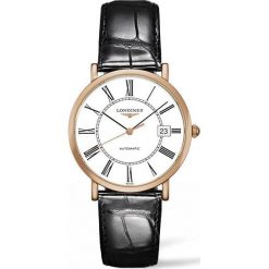 LONGINES The Longines Elegant Collection L4.787.8.11.4. Różowe zegarki męskie LONGINES, złote. Za 13970,00 zł.