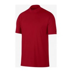 Nike Vapor Koszulka Czerwony. Czerwone podkoszulki męskie Nike, xl, bez wzorów, z elastanu, bez kołnierzyka, krótkie. Za 369,95 zł.