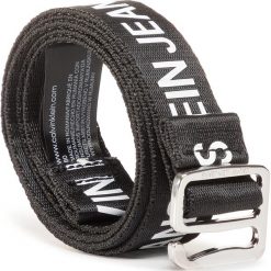 Pasek Damski CALVIN KLEIN JEANS - Ckj Offduty Tape 30 MmK60K606886 BDS. Czarne paski damskie Calvin Klein Jeans, w paski, z jeansu. Za 179,00 zł.