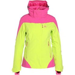 Salomon ICEROCKET Kurtka snowboardowa acid lime/rose. Czerwone kurtki sportowe damskie Salomon, xl, z elastanu. W wyprzedaży za 954,85 zł.