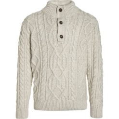 GAP CABLE BUTTON MOCK Sweter oatmeal heather. Szare swetry chłopięce marki GAP, z bawełny. W wyprzedaży za 135,20 zł.