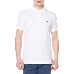 Lacoste Polo Koszulka Biały. Białe podkoszulki męskie Lacoste, l, bez wzorów, z bawełny, bez rękawów. Za 421,95 zł.