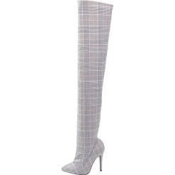 Buty zimowe damskie: RAID AZURA Kozaki na obcasie grey