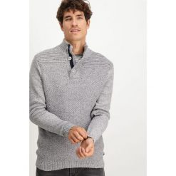 Sweter w kolorze szarym. Szare swetry męskie Garcia, s, bez wzorów, ze stójką, bez kaptura. W wyprzedaży za 119,95 zł.