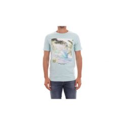 T-shirty z krótkim rękawem Jack Jones 12138454 SUMMER TEE. Niebieskie t-shirty męskie Jack & Jones, s, bez wzorów, bez kołnierzyka, krótkie. Za 39,92 zł.