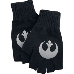 Rękawiczki damskie: Star Wars Rebel Logo Rękawiczki bez palców czarny