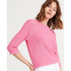 Sweter basic - Różowy. Różowe swetry damskie Reserved, s, bez wzorów, bez rękawów, bez kaptura. Za 59,99 zł.
