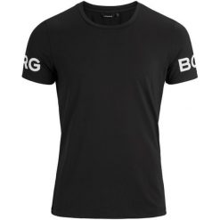 Björn Borg Koszulka Męska Tee Borg Xl Czarna. Czarne koszulki męskie Björn Borg, xl, bez wzorów, bez kołnierzyka, bez rękawów. Za 135,00 zł.