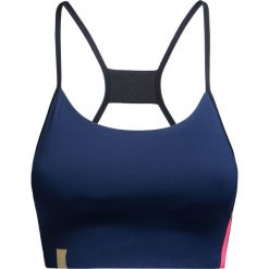 Top MONREAL LONDON. Niebieskie bluzki damskie Monreal London, z nadrukiem, z dzianiny, bez kołnierzyka. W wyprzedaży za 237,00 zł.