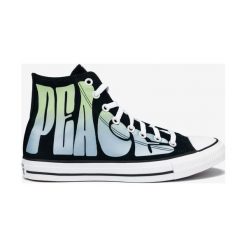 Converse Chuck Taylor All Star Peace Powered Tenisówki Czarny. Czarne trampki męskie Converse, z aplikacjami, z materiału, retro, bez zapięcia. Za 361,95 zł.