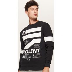 Bluza z nadrukiem - Czarny. Czarne bluzy męskie marki House, s, z nadrukiem. Za 89,99 zł.