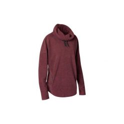 Bluza do relaksacji do jogi damska. Czerwone bluzy damskie DOMYOS, xs, bez wzorów, z bawełny, bez rękawów, bez kaptura. Za 64,99 zł.