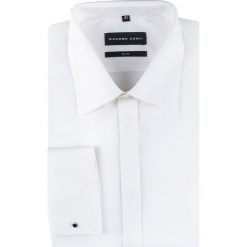 Koszula MARIO KDES000658. Białe koszule męskie Giacomo Conti, m, bez wzorów, eleganckie, z klasycznym kołnierzykiem, z długim rękawem. Za 119,00 zł.