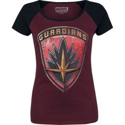 Guardians Of The Galaxy 2 - Badge Koszulka damska czarny/burgund. Czerwone t-shirty damskie marki Guardians Of The Galaxy, l, z nadrukiem, z okrągłym kołnierzem. Za 56,90 zł.