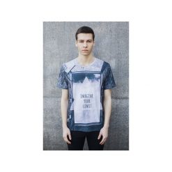 T-shirt Imagine Your Limit. Niebieskie t-shirty męskie Bahabay, xs, z nadrukiem, z bawełny, bez kołnierzyka. Za 83,30 zł.