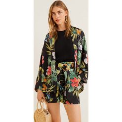 Mango - Żakiet Flora. Czarne marynarki damskie Mango, s, bez wzorów, z elastanu. Za 229,90 zł.