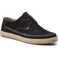 Espadryle QUAZI - QZ-12-02-000079 201. Czarne espadryle damskie QUAZI, na co dzień, bez wzorów, ze skóry, bez obcasa, na płaskiej podeszwie, bez zapięcia. W wyprzedaży za 129,00 zł.