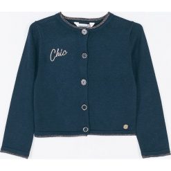Coccodrillo - Sweter dziecięcy 92-122 cm. Różowe swetry dziewczęce COCCODRILLO, z haftami, z dzianiny, krótkie, bez kaptura. Za 69,90 zł.