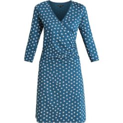King Louie CROSS DRESS LENNOX Sukienka z dżerseju dive blue. Niebieskie sukienki damskie z falbanami marki King Louie, s, z elastanu. Za 399,00 zł.