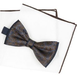 Mucha paisley brąz 100. Białe muchy męskie Recman, paisley. Za 39,00 zł.