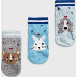 Tommy Hilfiger - Skarpetki dziecięce (3-pack). Czerwone skarpetki dziewczęce TOMMY HILFIGER, bez wzorów, z bawełny. Za 49,90 zł.