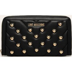 Love Moschino - Portfel. Czarne portfele damskie Love Moschino, bez wzorów, ze skóry ekologicznej. W wyprzedaży za 299,90 zł.