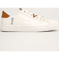 Big Star - Tenisówki. Białe trampki męskie BIG STAR, bez wzorów, z gumy, retro, na sznurówki. Za 169,90 zł.
