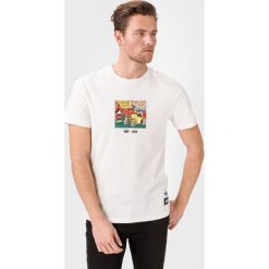 Jack & Jones Donald Duck Koszulka Biały. Białe podkoszulki męskie Jack & Jones, xxl, z nadrukiem, z bawełny, bez kołnierzyka, krótkie. Za 87,95 zł.