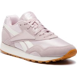 Buty Reebok - Rapide CN7503 Ashen Lilac/Chalk/Glitz. Różowe półbuty damskie Reebok, na co dzień, bez wzorów, ze skóry, bez obcasa, na płaskiej podeszwie, bez zapięcia. W wyprzedaży za 209,00 zł.
