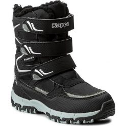 Buty zimowe chłopięce: Śniegowce KAPPA – Great Tex 260558K Black/Silver 1115