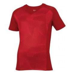 Wilson Koszulka Sportowa B Solana Geo Crew Terra Red S. Czerwone koszulki do fitnessu męskie Wilson, m, ze skóry. W wyprzedaży za 61,00 zł.