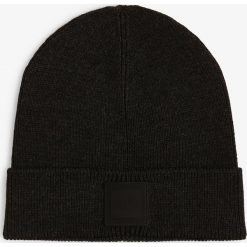 BOSS Casual - Czapka męska, czarny. Czarne czapki męskie BOSS Casual, bez wzorów, z dzianiny, casualowe. Za 219,95 zł.
