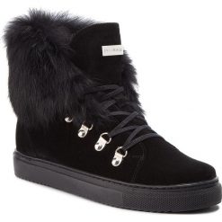 Sneakersy EVA MINGE - Cangas 4F 18BD1372642EF 801. Czarne półbuty damskie Eva Minge, z zamszu. W wyprzedaży za 349,00 zł.