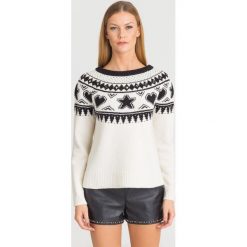 BIAŁY SWETER MY TWIN TWINSET. Białe swetry damskie Twinset, xs, z aplikacjami, bez rękawów, bez kaptura. Za 379,50 zł.
