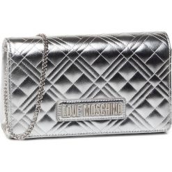 Torebka LOVE MOSCHINO - JC4247PP0AKA0902 Argento. Szare torebki klasyczne damskie Love Moschino, bez wzorów, ze skóry ekologicznej, wizytowe, bez dodatków. W wyprzedaży za 319,00 zł.