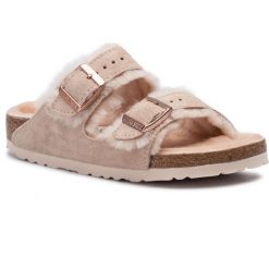 Kapcie BIRKENSTOCK - Arizona Fur 1014229 Nude. Klapki damskie Birkenstock. Za 519,00 zł.