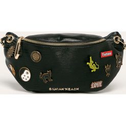 Silvian Heach - Nerka. Czarne nerki damskie Silvian Heach, w paski, z poliesteru, klasyczne, z aplikacjami. Za 349,90 zł.