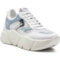 Sneakersy VOILE BLANCHE - Monster Mesh 0012013592.04.1N02 Bianco/Argento. Białe półbuty damskie marki Voile Blanche, bez wzorów, ze skóry ekologicznej, bez obcasa, na koturnie, bez zapięcia. Za 879,00 zł.