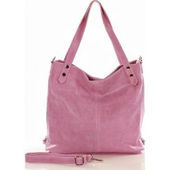 Torebki klasyczne damskie: Torebka skórzana italian bag SKYLAR – róż maturo