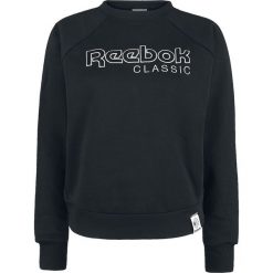 Reebok Iconic FL Crew Bluza damska czarny. Czarne bluzy z nadrukiem damskie Reebok, xl. Za 164,90 zł.