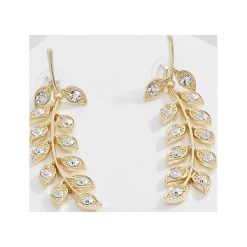 Kolczyki damskie: SNÖ of Sweden LEAF EARRING Kolczyki goldcoloured